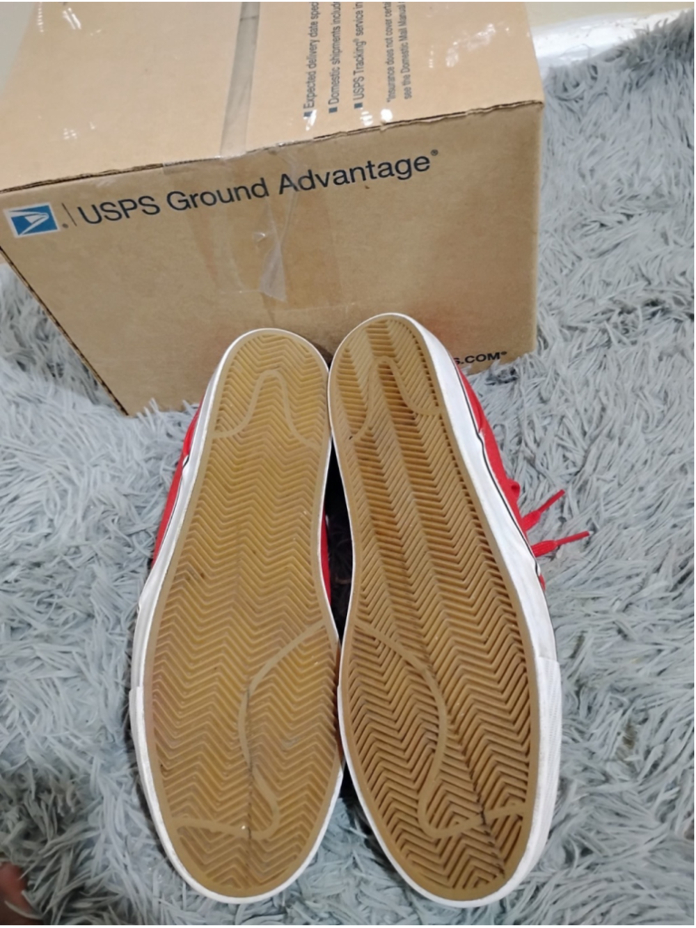 Nike SB Stefan Janoski Shoes Mens Size 14 Red Canvas Skateboarding 615957-603 - Picture 6 of 12
